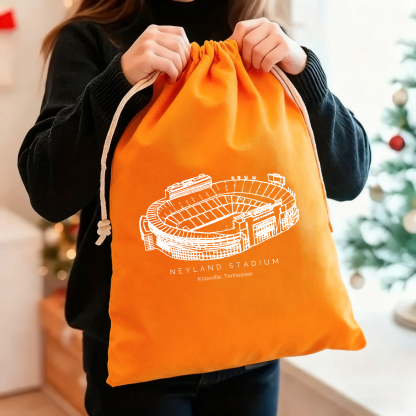 Neyland Stadium Drawstring Gift Bag, Christmas Gift