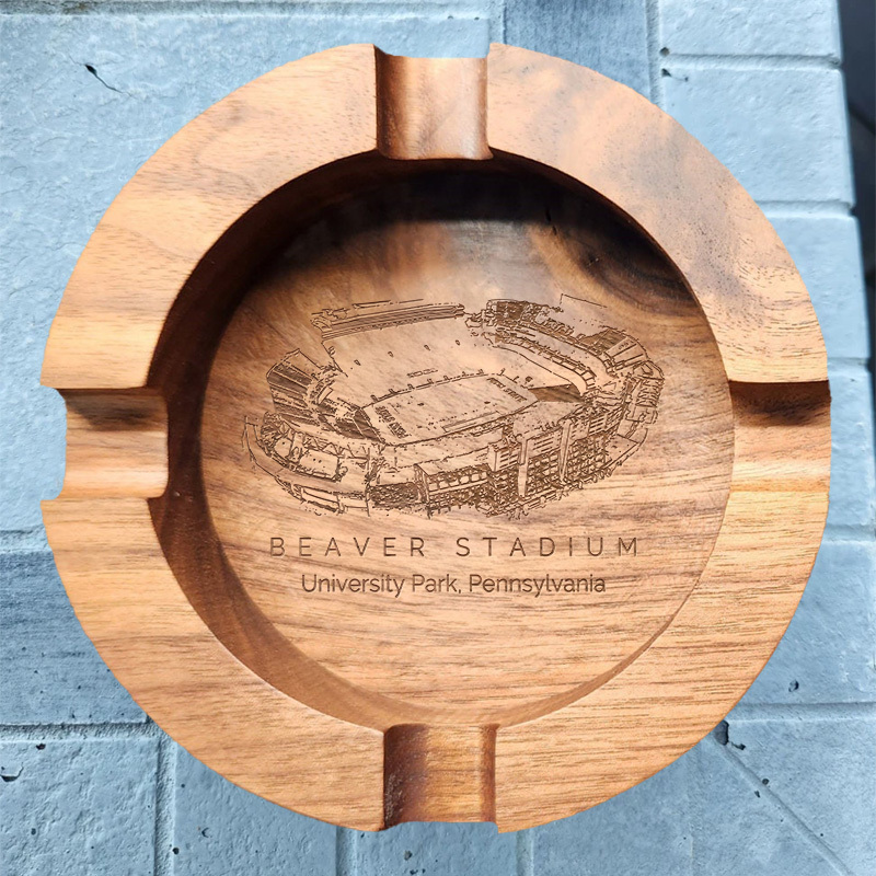 Beaver Stadium Walnut Cigar Ash Tray