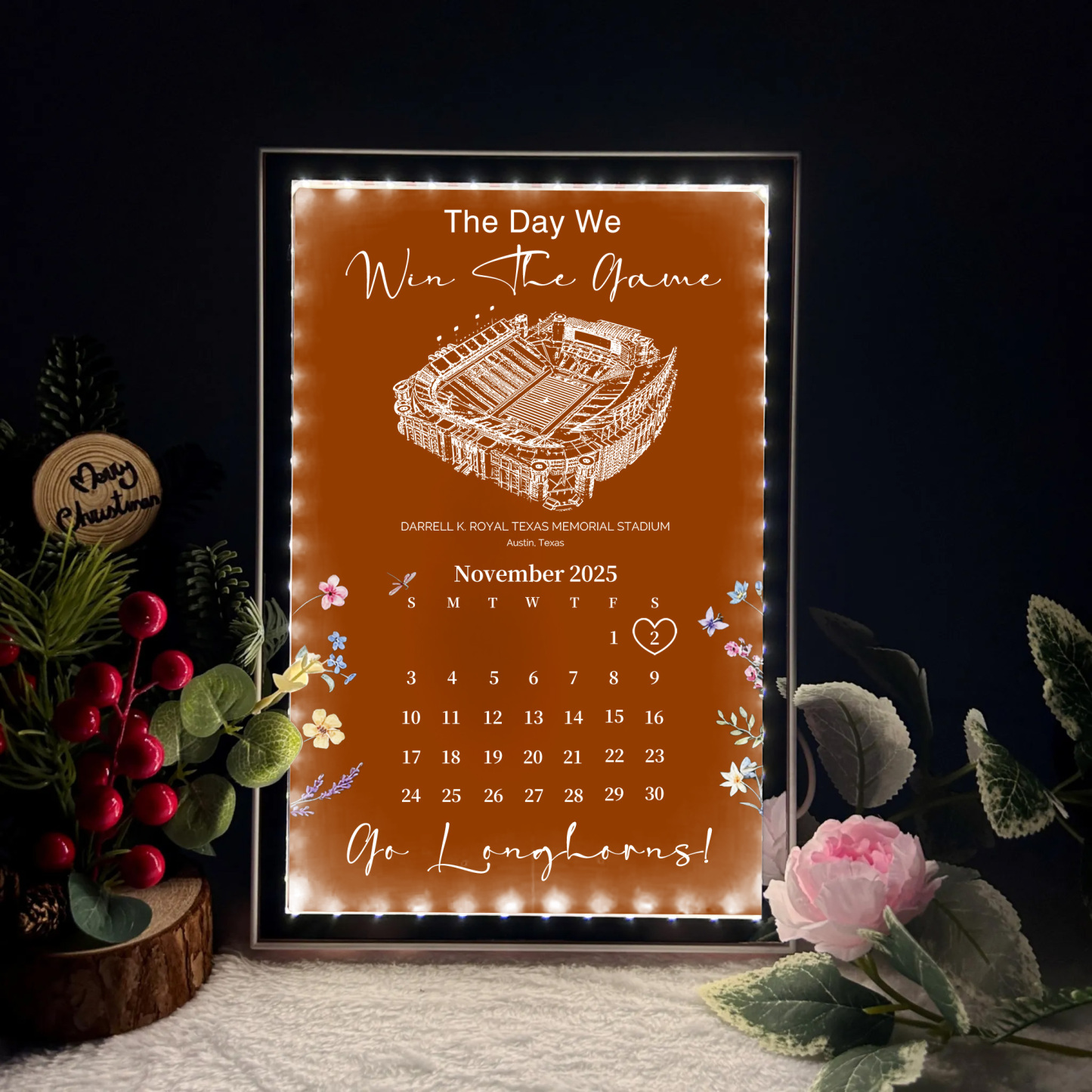 Darrell K Royal-Texas Memorial Stadium - The Day We Win The Game Mirror Lightbox