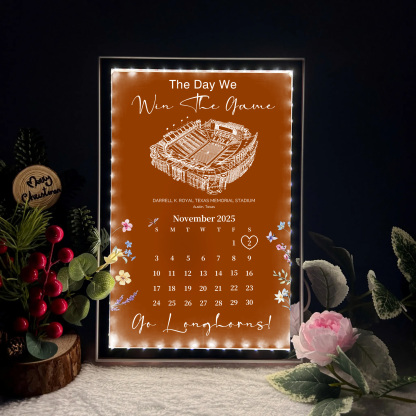 Darrell K Royal-Texas Memorial Stadium - The Day We Win The Game Mirror Lightbox