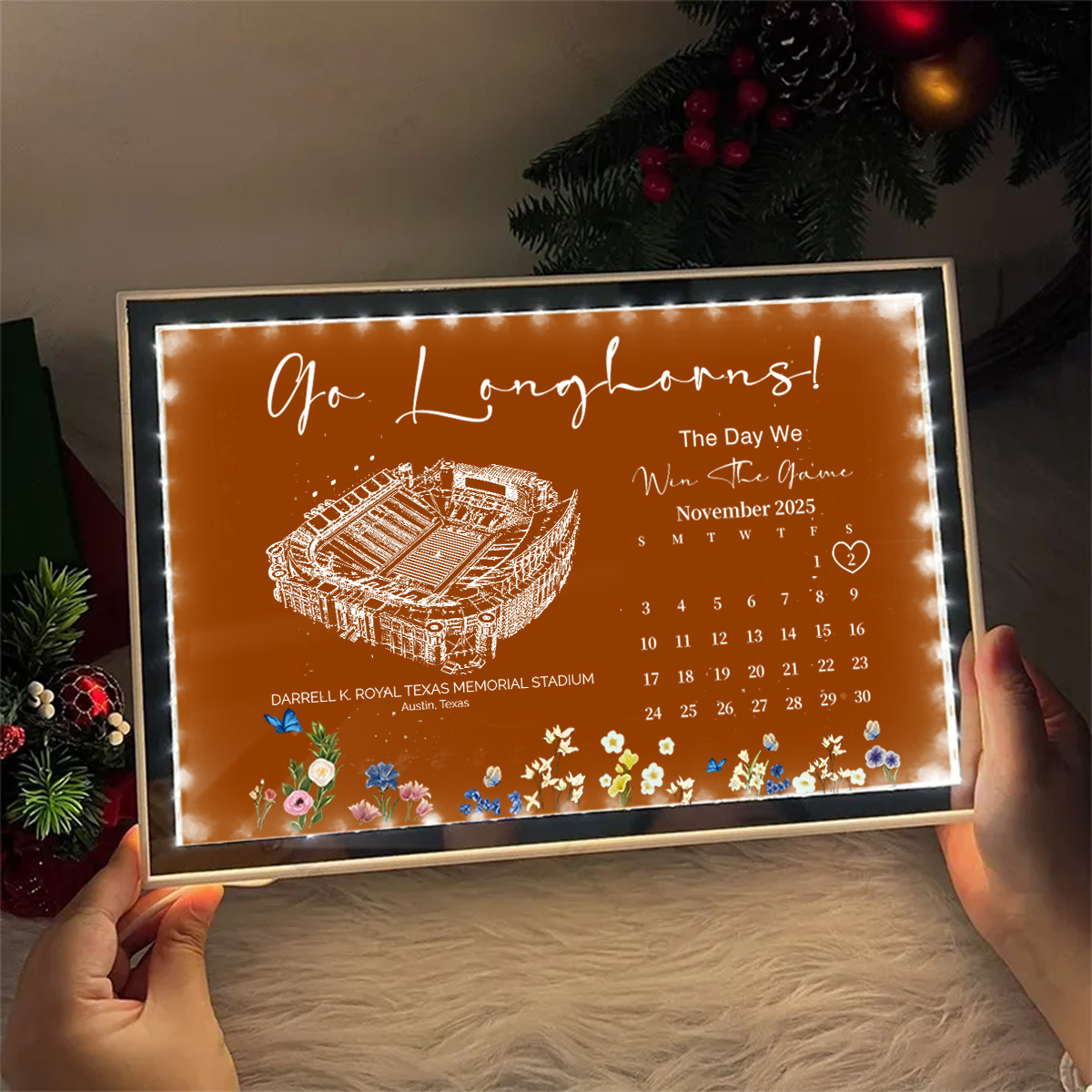 Darrell K Royal-Texas Memorial Stadium - The Day We Win The Game Mirror Lightbox