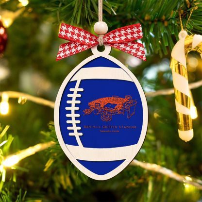 Personalized Ben Hill Griffin Stadium - Florida Gators football Christmas Ornament, Christmas Gift for Football Team, Personalized Football Player Gift