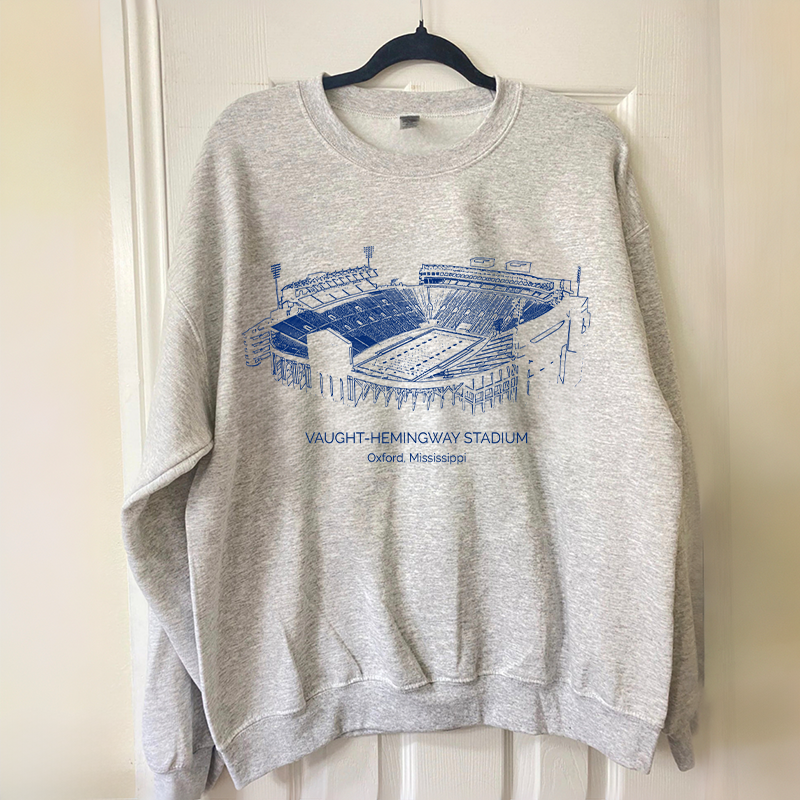 Ole Miss Stadium Unisex Crewneck Sweatshirt