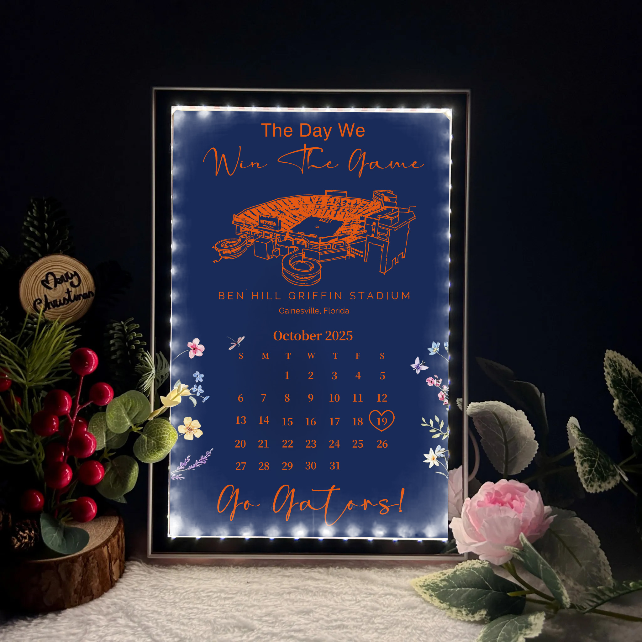 Ben Hill Griffin Stadium - The Day We Win The Game Mirror Lightbox