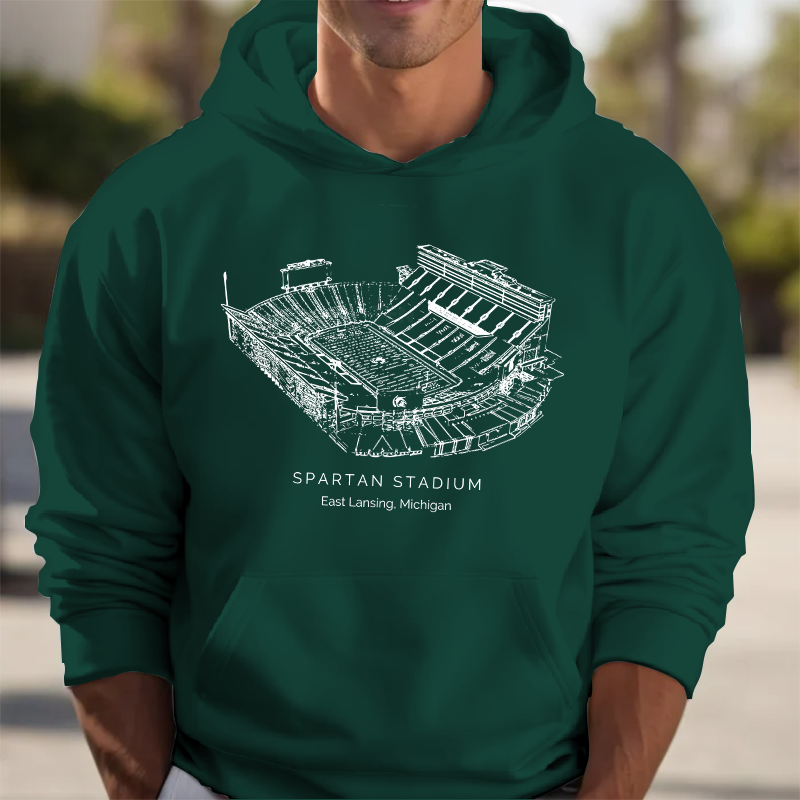 Michigan State Stadium Unisex Crewneck Sweatshirt