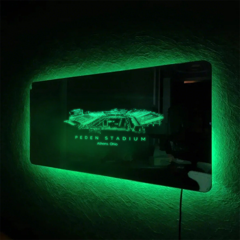 Peden Stadium Mirror Light-Gifts For Sports Lovers、Ohio Bobcats