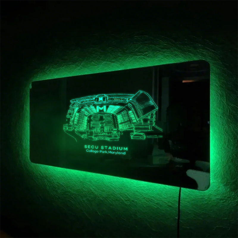 SECU Stadium Mirror Light-Gifts For Sports Lovers、Maryland Terrapins