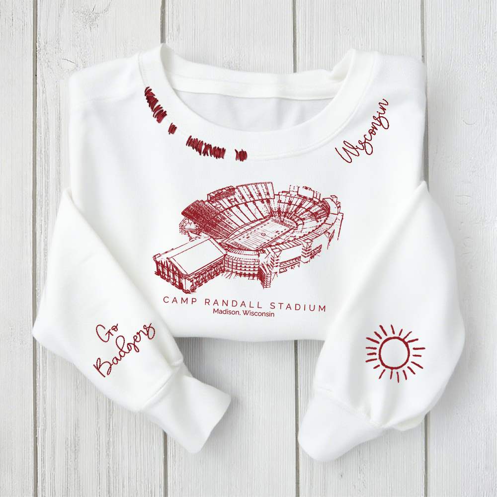 Camp Randall Stadium - Wisconsin Badgers football Unisex Distressed Mo