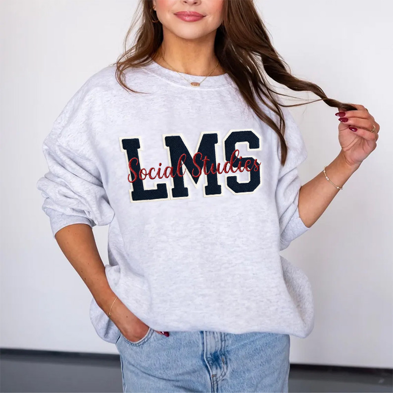 [Copy]Custom Varsity Letter Sweatshirt - Distressed Giant Number/Letter Sweatshirt 