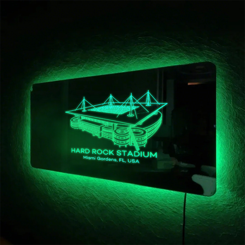 Hard Rock Stadium(Miami Gardens) Stadium Mirror Light-Gifts For Sports Lovers