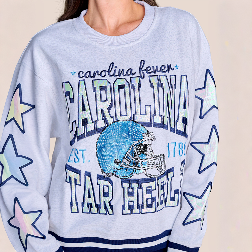Custom Hometeam Heathered Crewneck | UNC