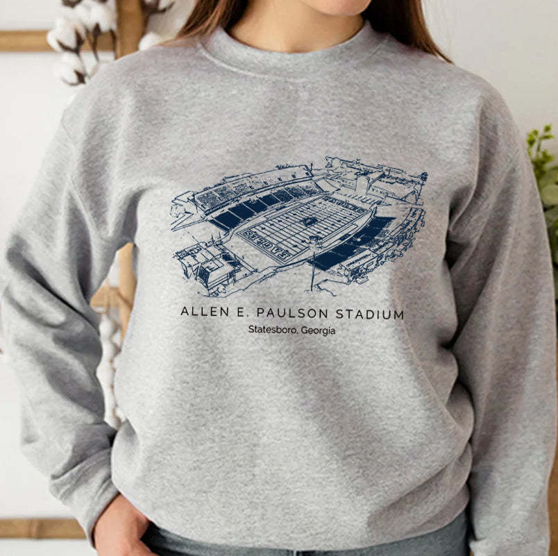 Georgia Southern University Paulson Stadium Unisex Crewneck Sweatshirt