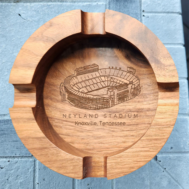 Neyland Stadium Walnut Cigar Ash Tray
