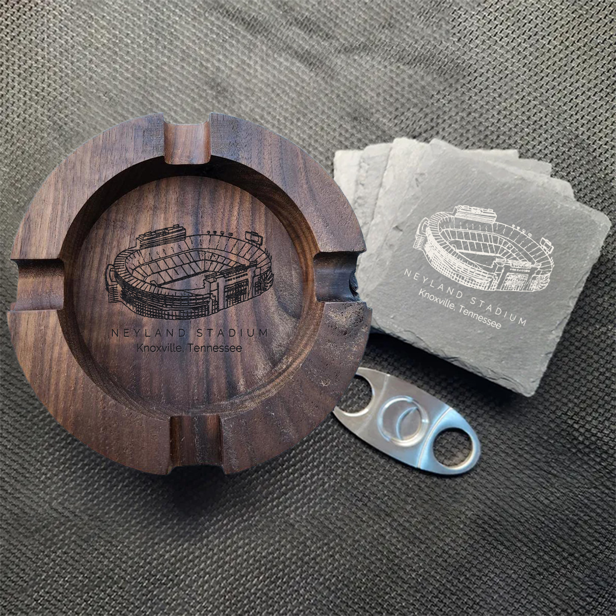 Neyland Stadium Walnut Cigar Ash Tray