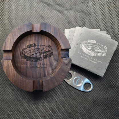 Neyland Stadium Walnut Cigar Ash Tray