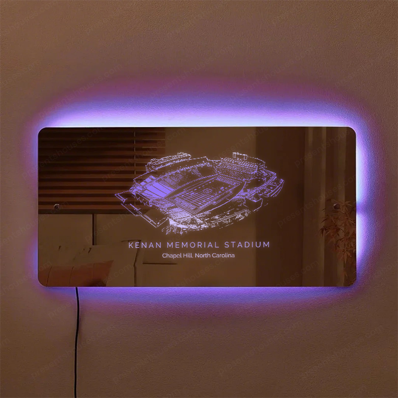 Kenan Memorial Stadium Mirror Light-Gifts For Sports Lovers
