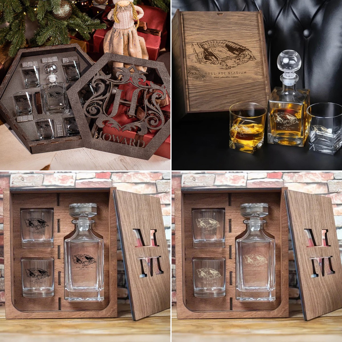 Ross–Ade Stadium - Purdue Boilermakers Whiskey Set