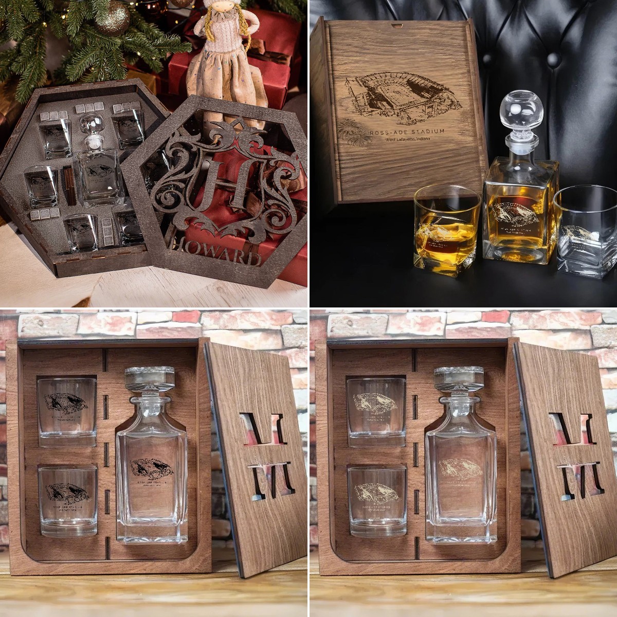 Ross–Ade Stadium - Purdue Boilermakers Whiskey Set