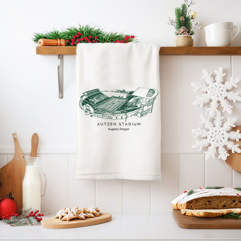 Autzen Stadium - Oregon Ducks football,College Football Tea Towel