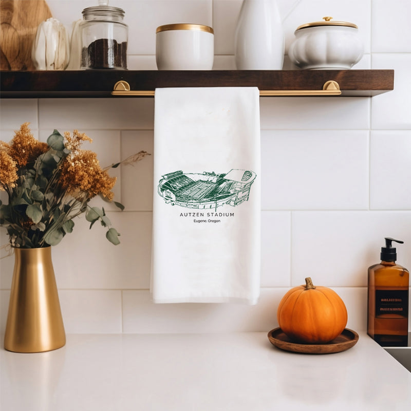 Autzen Stadium - Oregon Ducks football,College Football Tea Towel