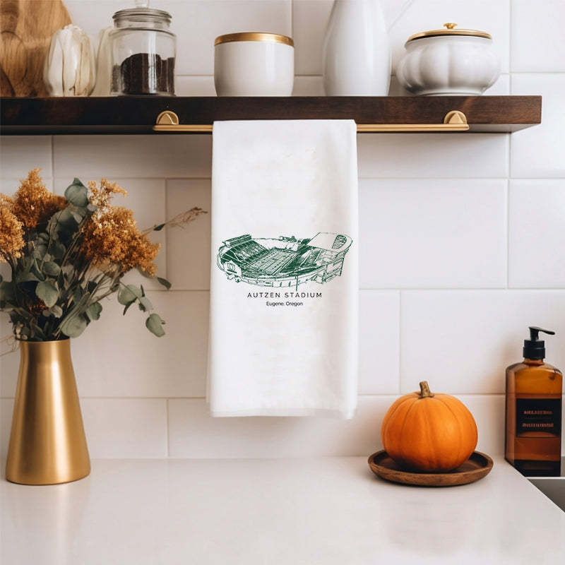 Autzen Stadium - Oregon Ducks football,College Football Tea Towel