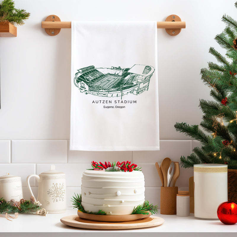 Autzen Stadium - Oregon Ducks football,College Football Tea Towel