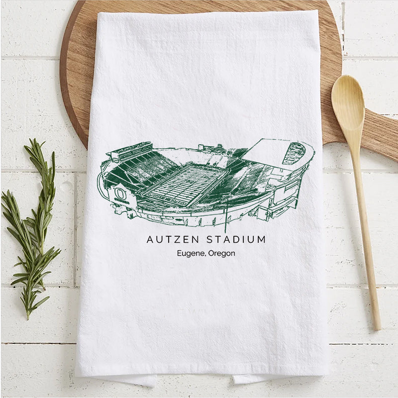Autzen Stadium - Oregon Ducks football,College Football Tea Towel