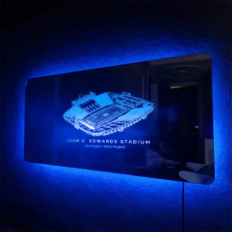 Joan C. Edwards Stadium Mirror Light-Gifts For Sports Lovers、Marshall University Thundering Herd