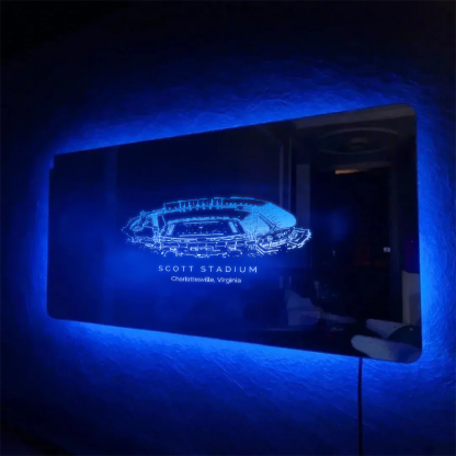 Scott Stadium(Virginia)  Mirror Light-Gifts For Sports Lovers、Virginia Cavaliers