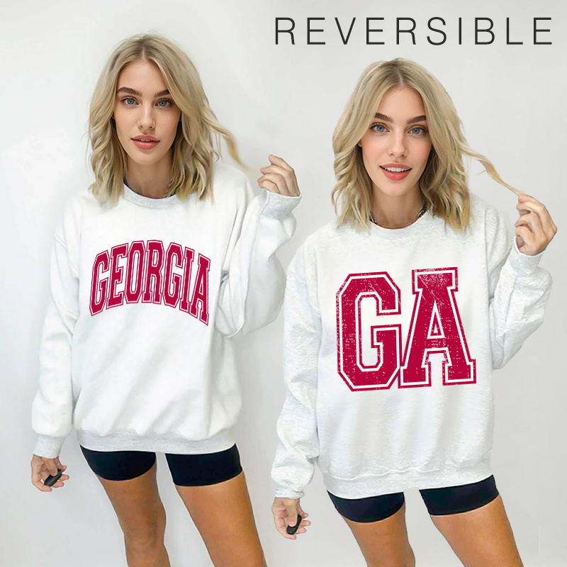 Custom Football Team Retro Reversible Sweatshirt