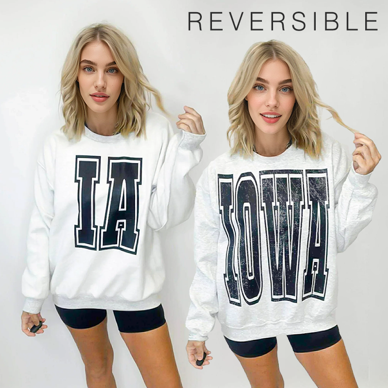 Custom Football Team Retro Reversible Sweatshirt