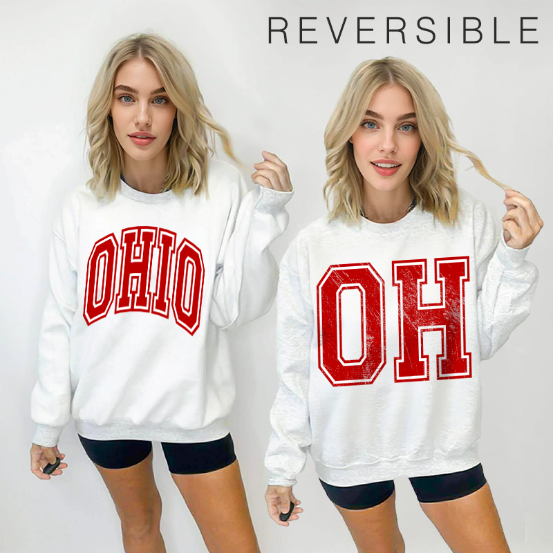 Custom Football Team Retro Reversible Sweatshirt