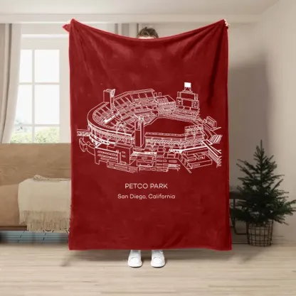 Petco Park Baseball Stadium Blanket