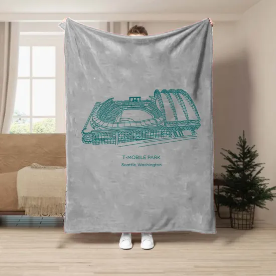 T-Mobile Park Baseball Stadium Blanket