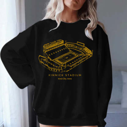 Iowa Hawkeyes Stadium Unisex Crewneck Sweatshirt