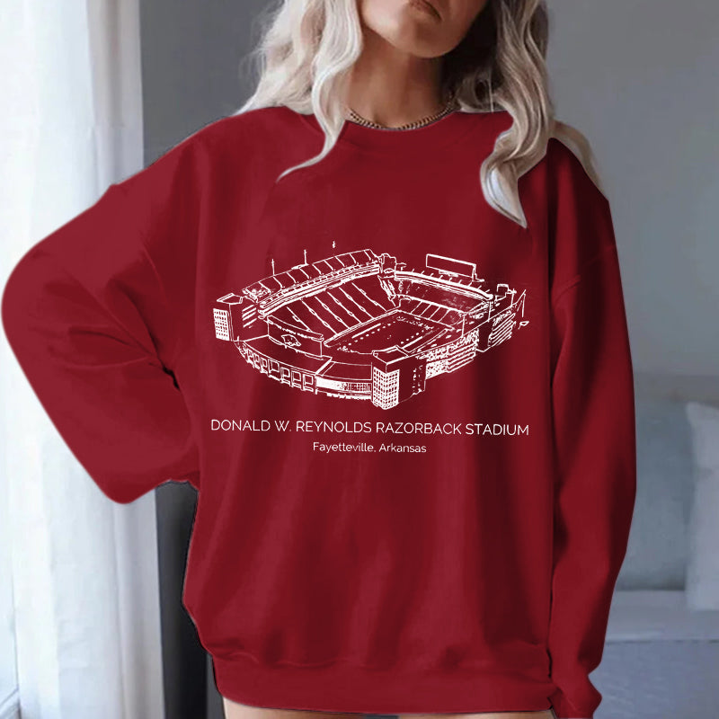 Arkansas Razorbacks Stadium Unisex Crewneck Sweatshirt