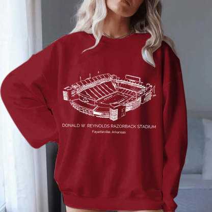 Arkansas Razorbacks Stadium Unisex Crewneck Sweatshirt