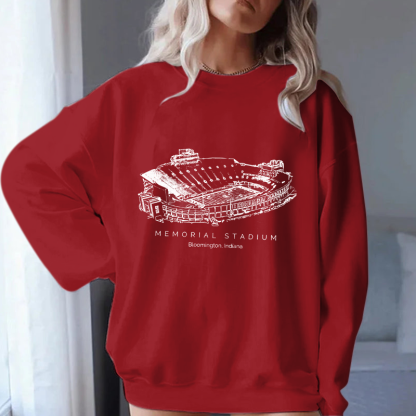 Indiana University Stadium Unisex Crewneck Sweatshirt