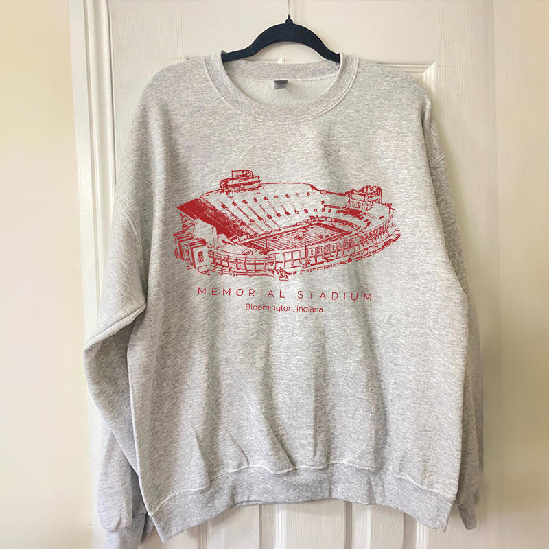 Indiana University Stadium Unisex Crewneck Sweatshirt