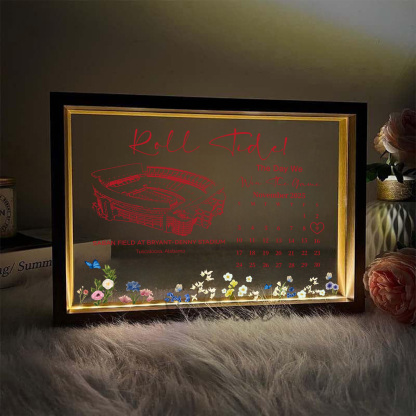 Saban Field at Bryant–Denny Stadium - The Day We Win The Game Light Frame