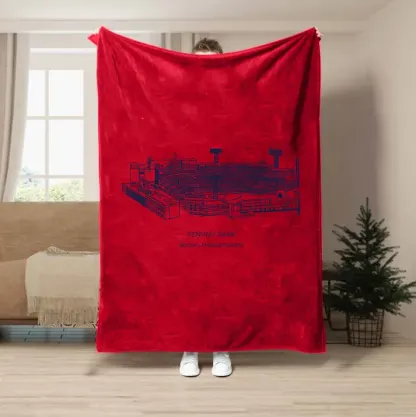 Fenway Park Baseball Stadium Blanket