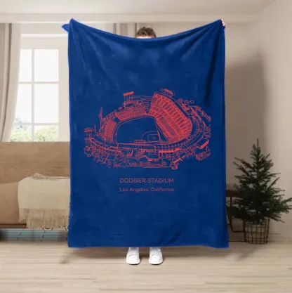 Dodger Stadium Baseball Stadium Blanket