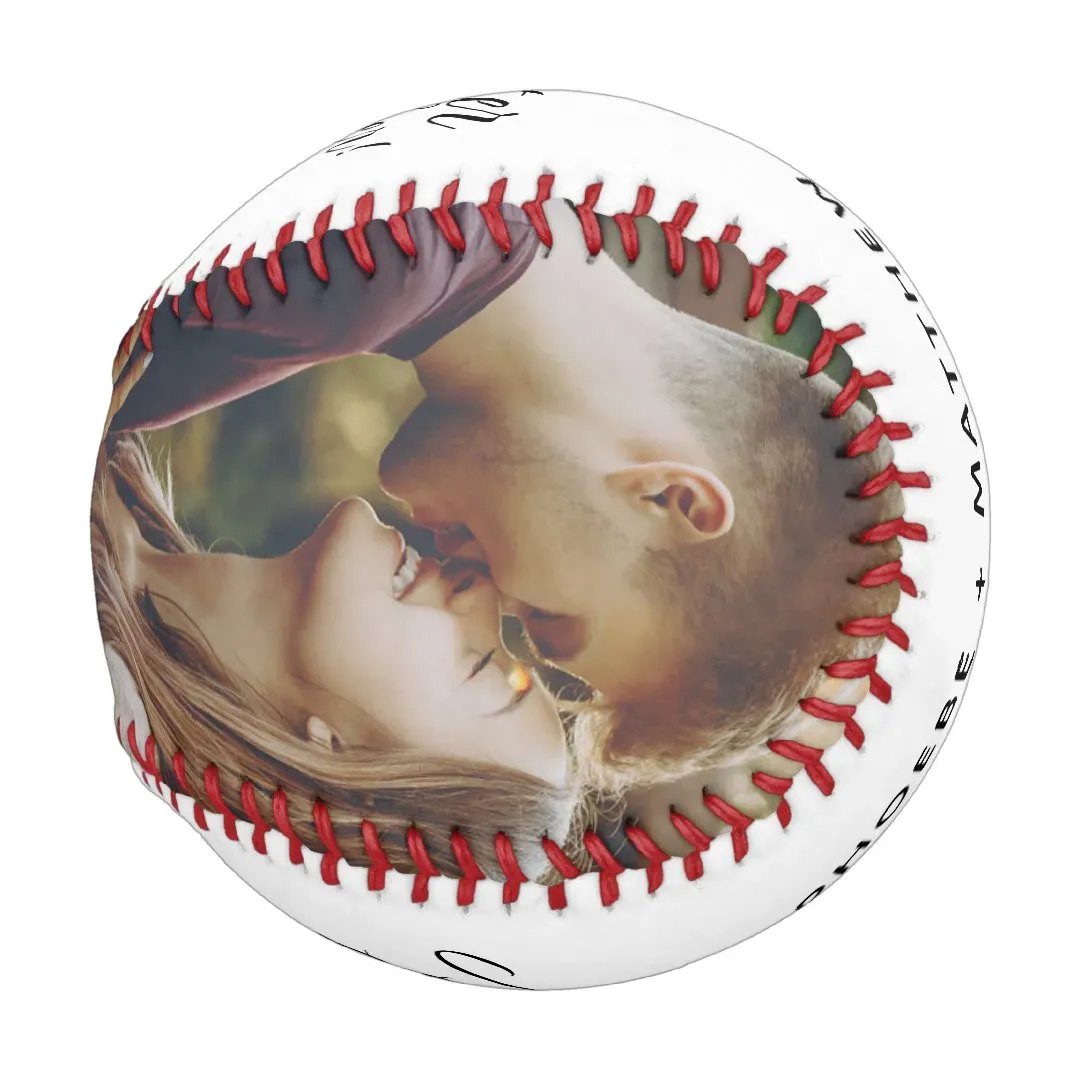 Photo Script Better Together Couples Custom Baseball