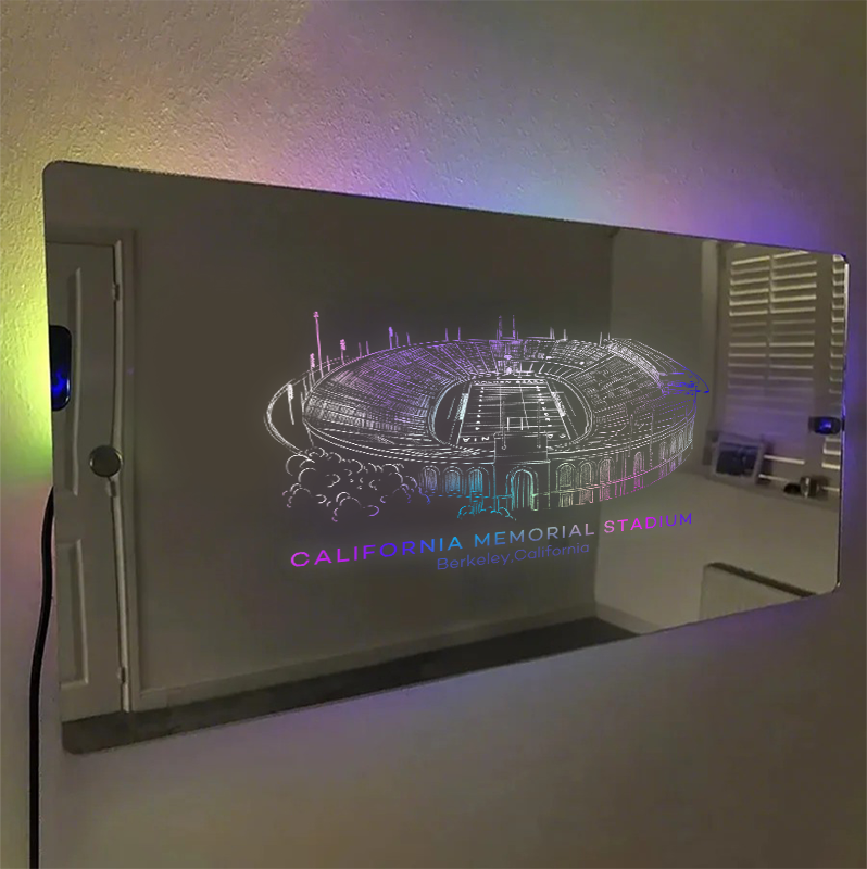 California Memoria Stadium Mirror Light-Gifts For Sports Lovers、California Golden Bears