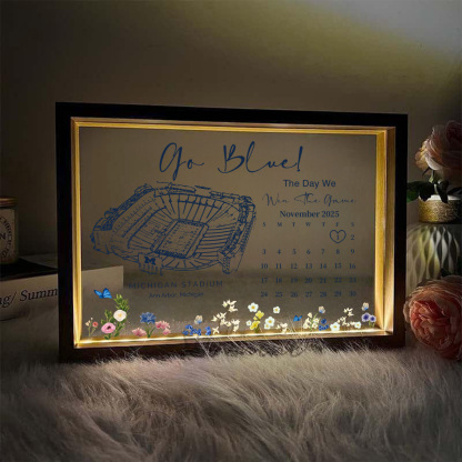 Michigan Stadium - The Day We Win The Game Light Frame