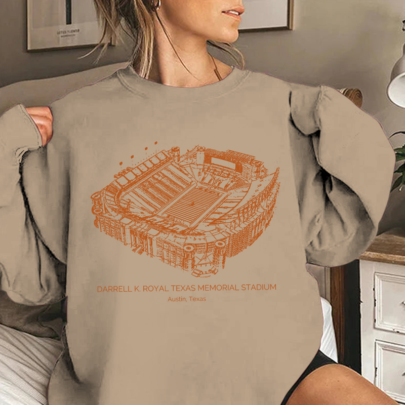 Texas Longhorns Stadium Unisex Crewneck Sweatshirt