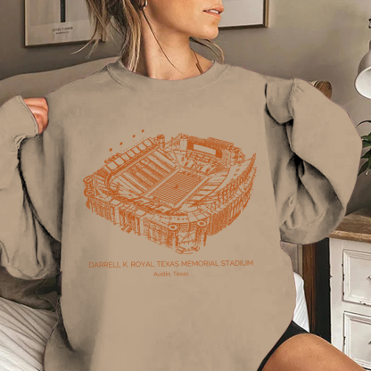 Texas Longhorns Stadium Unisex Crewneck Sweatshirt