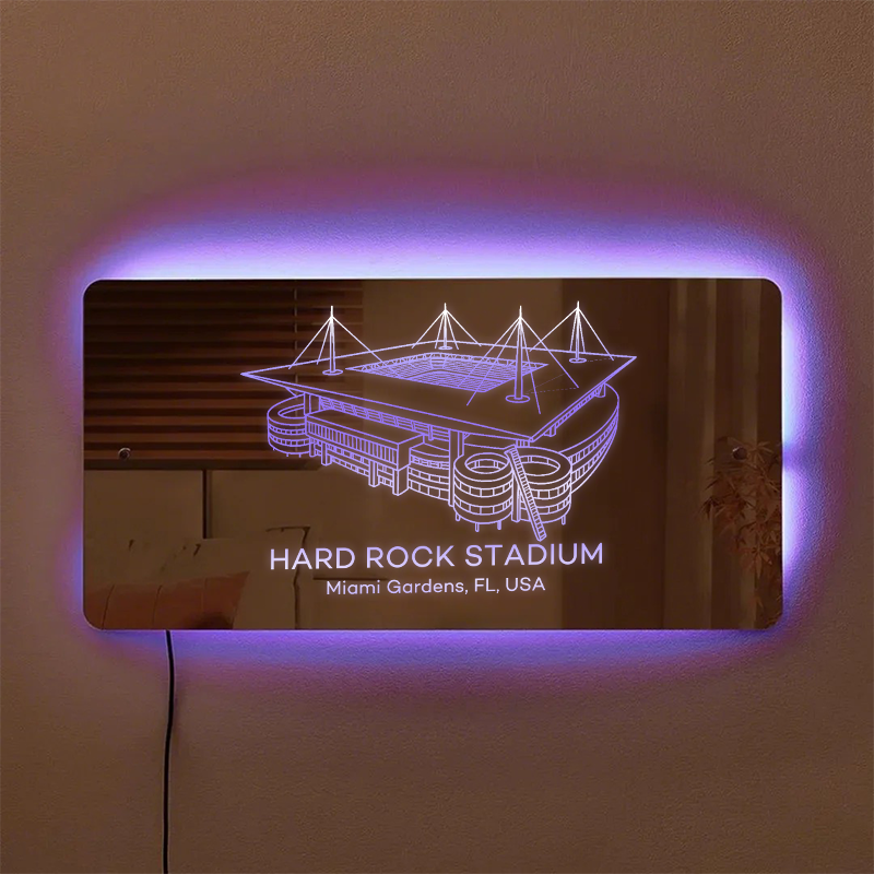 Hard Rock Stadium(Miami Gardens) Stadium Mirror Light-Gifts For Sports Lovers