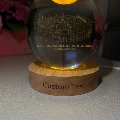 California Memoria Stadium 3D Spherical Crystal Ball Lamp