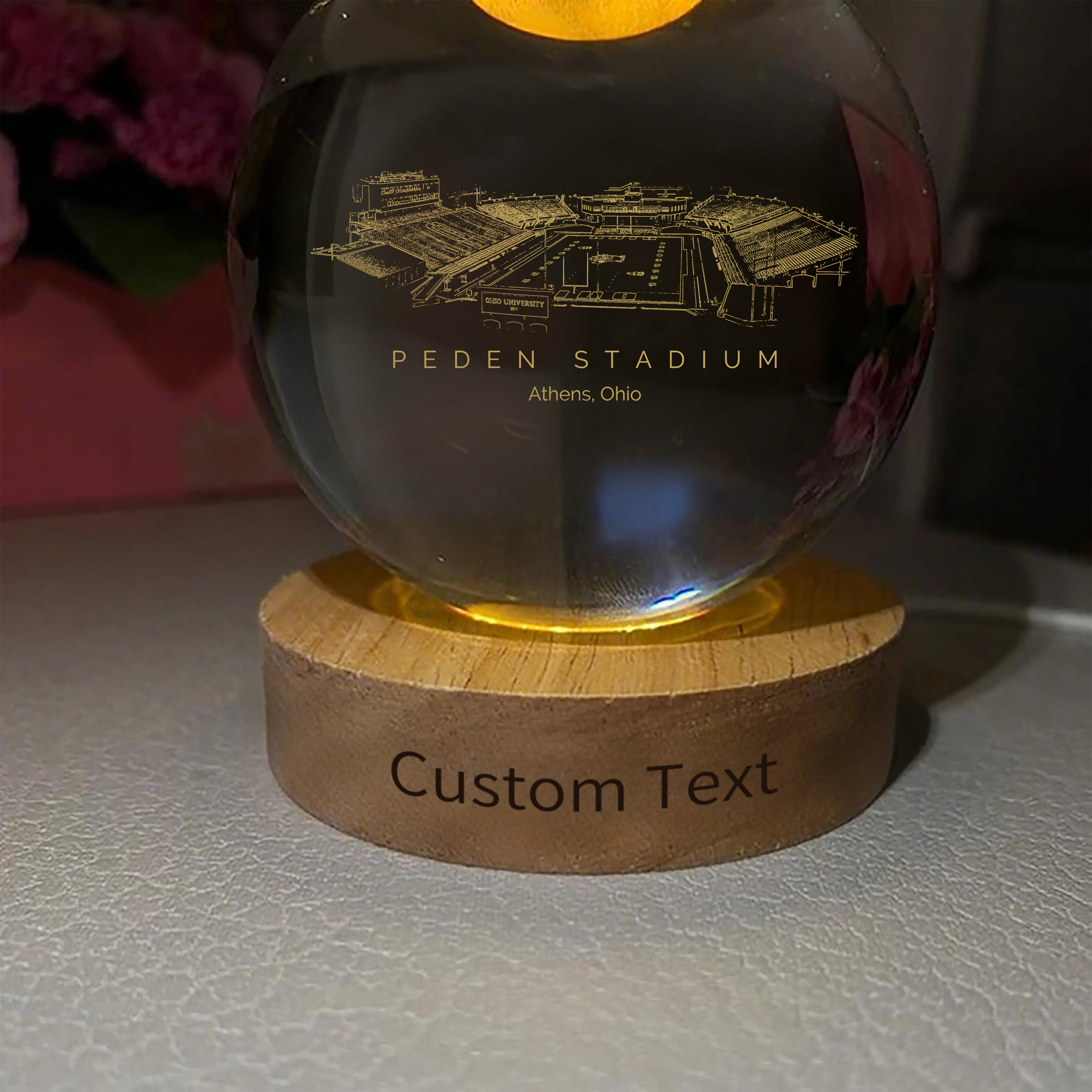 Peden Stadium 3D Spherical Crystal Ball Lamp